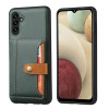Протиударний чохол Calfskin Color для Samsung Galaxy A35 5G - зелений
