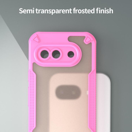 Противоударный чехол Armor Glaze PC Hybrid для Google Pixel 9a - розовый