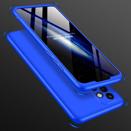 Противоударный чехол GKK Three Stage Splicing на Samsung Galaxy A72 - синий