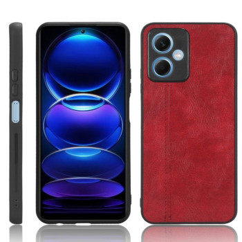 Ударозащитный чехол Sewing Cow Pattern для Xiaomi Poco X5 5G/Redmi Note 12 5G - красный