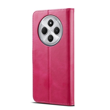 Чоловіча книжка LCIMEEKE Calf Texture на Xiaomi Redmi A4 5G - червоний