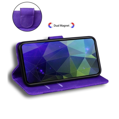 Чехол-книжка Skin Feel Pure Color для Samsung Galaxy A34 5G - фиолетовый