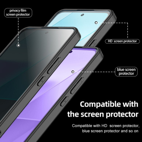 Противоударный чехол Armor Clear для Xiaomi Redmi Note 13 5G - прозрачный