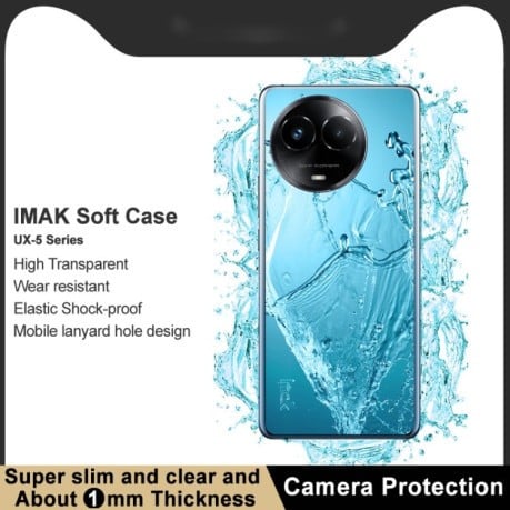 Противоударный чехол IMAK UX-5 Series на Realme 11 5G Global/C67 5G Global - прозрачный