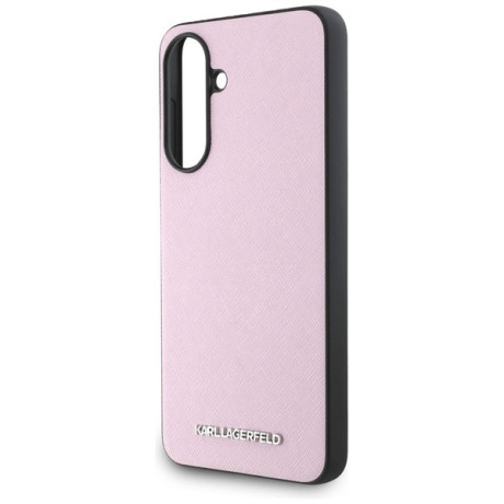 Оригінальний чохол Karl Lagerfeld Saffiano Metal Logo для Samsung Galaxy A56 - Pink