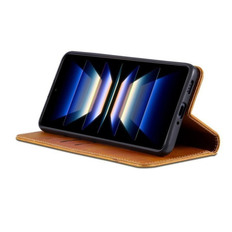 Чехол-книжка AZNS Magnetic Calf на Xiaomi Redmi Note 14 5G - коричневый