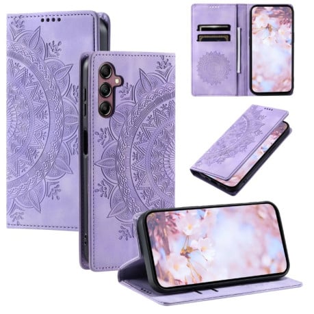 Чохол-книжка Totem Embossed Magnetic Leather для Samsung Galaxy A16 5G - фіолетовий