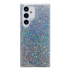 Противоударный чехол Glitter Sequins Epoxy для Samsung Galaxy A35 5G - серебристый
