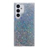 Противоударный чехол Glitter Sequins Epoxy для Samsung Galaxy S24 FE 5G - серебристый