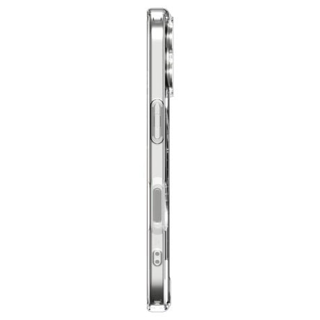 Оригинальный прозрачный чехол Spigen Ultra Hybrid с MagSafe на iPhone 17 - Clear and White