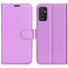 Чохол-книжка Litchi Texture Samsung Galaxy M52 5G - фіолетовий