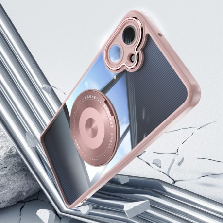 Протиударний чохол MagSafe Acrylic Hybrid  для Samsung Galaxy A06 4G - рожевий