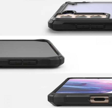 Оригинальный чехол Ringke Fusion X Design durable на Samsung Galaxy S21 Plus - black