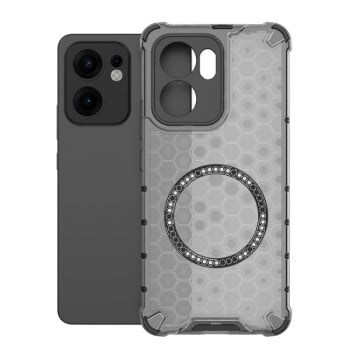 Протиударний чохол Honeycomb Magnetic Ring Shockproof на OPPO Reno13 F 5G Global - чорний