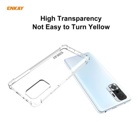 Протиударний чохол ENKAY Clear для Xiaomi Redmi Note 10 Pro / Note 10 Pro Max - прозорий