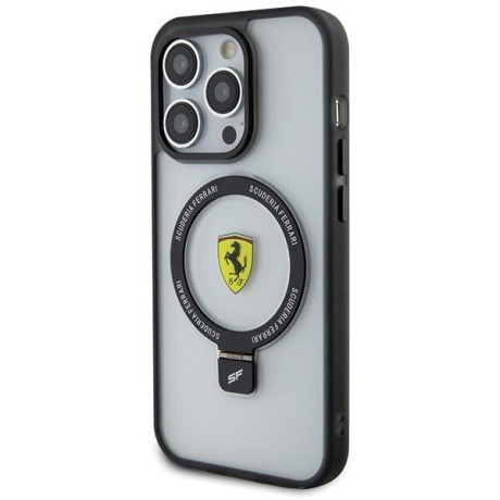 Оригінальний чохол Ferrari Ring Stand 2023 Collection MagSafe для iPhone 15 Pro - Black (FEHMP15LUSCAH)