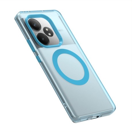 Протиударний чохол Candy Magsafe PC Hybrid TPU для Realme GT 6 Global - синій