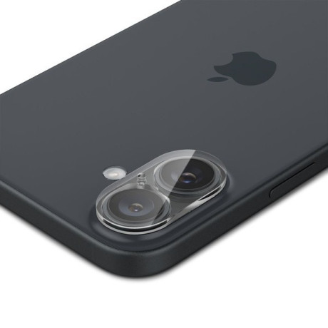 Комплект защитных стекол на камеру Spigen Optik Glas.tR 2 pcs для iPhone 16 / 16 Plus - transparent