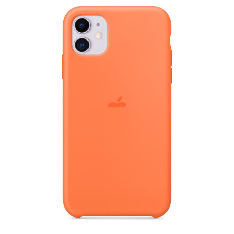 Силиконовый чехол Silicone Case Vitamin C на iPhone 11-премиальное качество