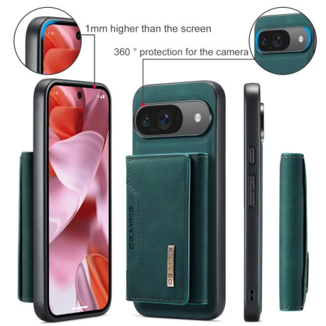 Чехол DG.MING M2 Series 3-Fold Multi Card Bag + Magnetic для Google Pixel 9/9 Pro - зеленый