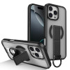 Противоударный чехол Skin-Friendly D-Ring Holder Magnetic с магнитным кольцом для iPhone 16 Pro — чёрный