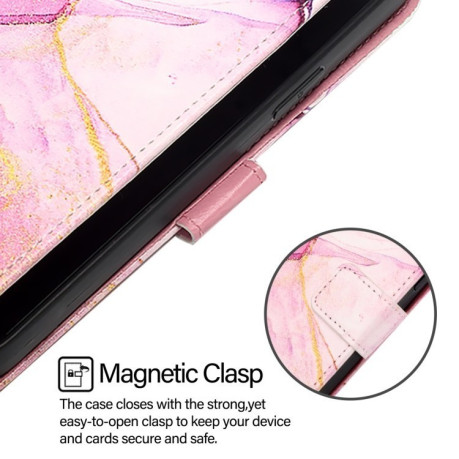 Чохол-книжка PT003 Marble Pattern для OnePlus Nord N30 SE 5G - Pink Purple Gold