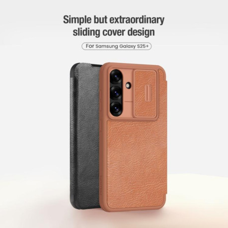 Чохол-книжка Nillkin Qin Series для Samsung Galaxy S25+ 5G - чорний