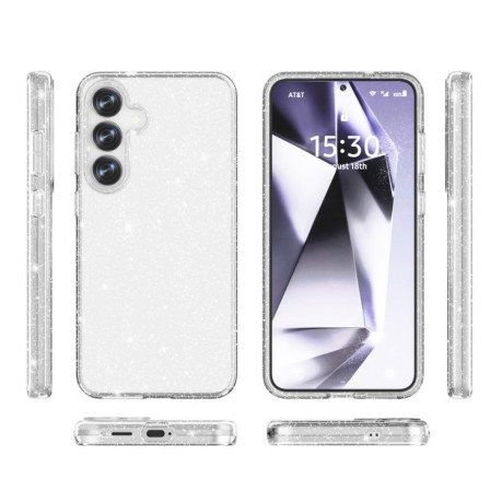 Протиударний чохол Terminator Style Glitter для Samsung Galaxy S25+ 5G - білий