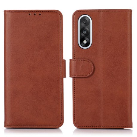 Чехол-книжка Cow Texture на OnePlus Nord 5 / Ace 5 Ultra - коричневый