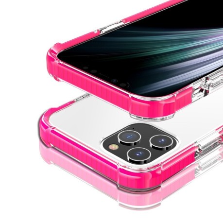 Протиударний акриловий чохол Four-corner на iPhone 12 Pro Max - рожевий