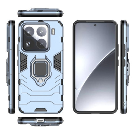 Противоударный чехол HMC 360 Degree Rotating Holder на Xiaomi 15 Pro - синий