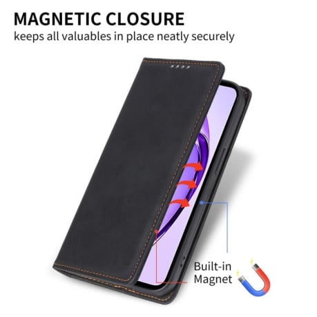 Чохол-книжка Business Solid Color із захистом від сканування RFID на Xiaomi Redmi 15C 5G/4G EU 173mm/Poco C85 5G - чорний
