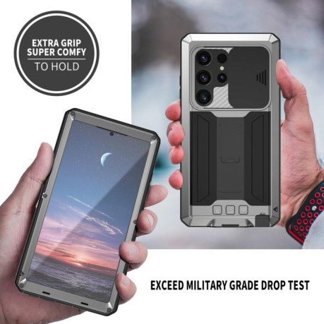 Протиударний чохол R-JUST Sliding  для Samsung Galaxy S25 Ultra 5G - сріблястий