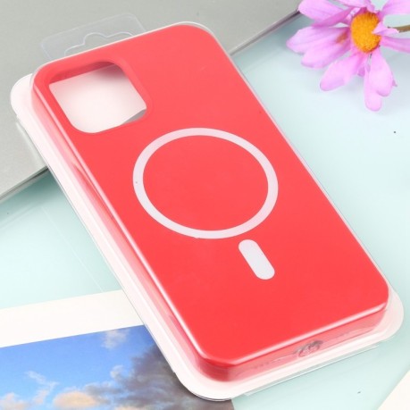 Протиударний чохол Nano Silicone (Magsafe) для iPhone 12 Pro Max - червоний