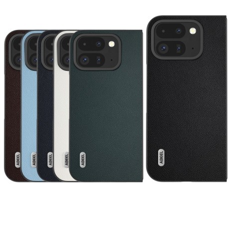 Чохол ABEEL Genuine Leather Luxury для Google Pixel 9 Pro Fold - синій