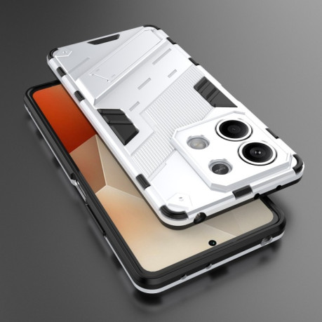 Противоударный чехол Punk Armor для Xiaomi Redmi Note 13 - белый