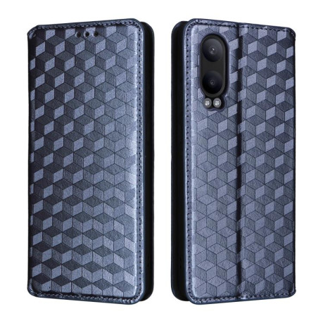 Чехол-книжка Cubic Grid Calf Texture для OnePlus Nord CE4 Lite - синий