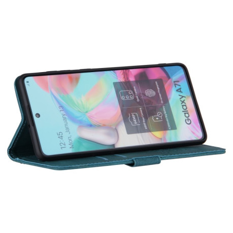 Чехол-книжка Reverse Buckle для Samsung Galaxy A03s - синий