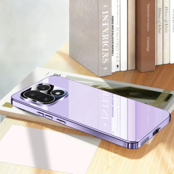 Чехол Electroplating Ice Crystal Airbag Full Coverage Shockproof на OnePlus 15 — фиолетовый