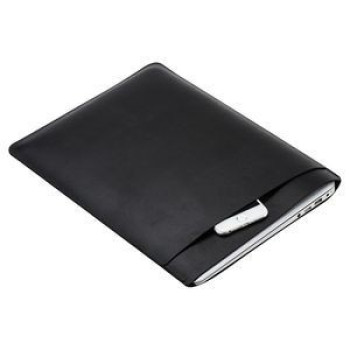 Кожаный чехол- конверт Double Inner Bag на Macbook Air Retina 13.3 inch- черный