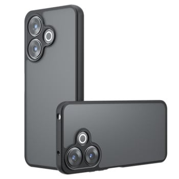 Противоударный чехол Armor Precise Hole PC Hybrid для  Xiaomi Poco M6 4G - черный