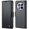 Чехол-книжка CaseMe 023 Butterfly Buckle Litchi Texture RFID Anti-theft Leather на Xiaomi Redmi Note 15 Pro 5G Global  — чёрный
