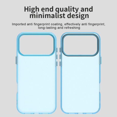 Противоударный чехол Candy Series для iPhone 17 Pro Max - синий