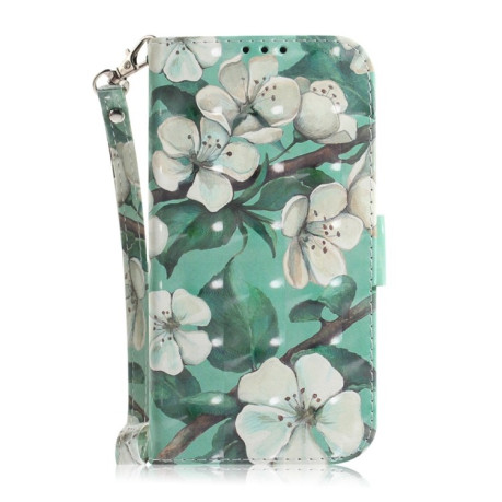 Чехол-книжка 3D Painting для OPPO Reno12 F/12 FS 5G - Flower