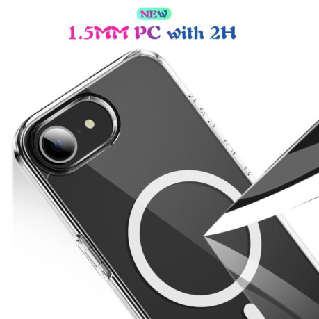 Чехол Clear Case MagSafe Simple Magnetiс для iPhone 16e - прозрачный