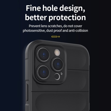 Силіконовий чохол Magic Flannel для iPhone 14 Plus - темно-синій
