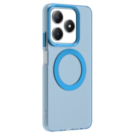Протиударний чохол MagSafe Holder PC Hybrid для Realme C61/C63/Note 60/Note 60x - синій