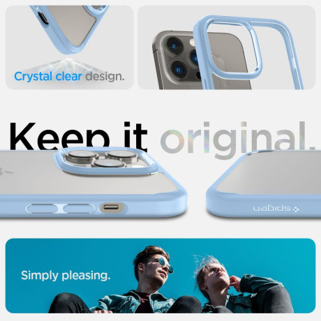 Оригинальный чехол Spigen Ultra Hybrid для iPhone 14 Pro Max - Sierra Blue