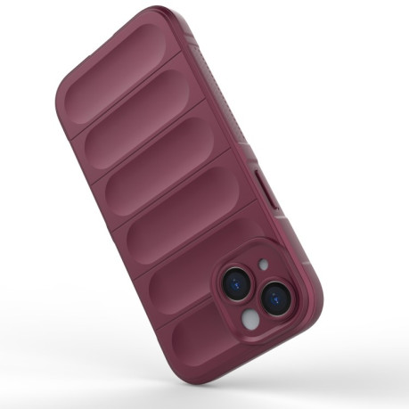 Силиконовый чехол Magic Flannel для iPhone 15 - фиолетовый