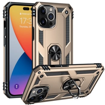 Чохол HMC з поворотним 360 тримачем на iPhone 14 Pro Max - золотий